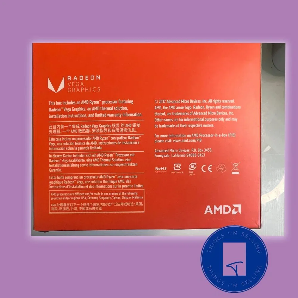 AMD Ryzen 3 2200G Quad-Core 3.5GHz 6MB L3 Cache Socket Unlocked NEW